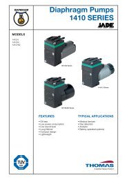 Diaphragm Pumps 1410 SERIES - Rtpumps.ch