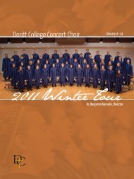 Concert Choir Tour Jan 2011 Programs.indd - Dordt College