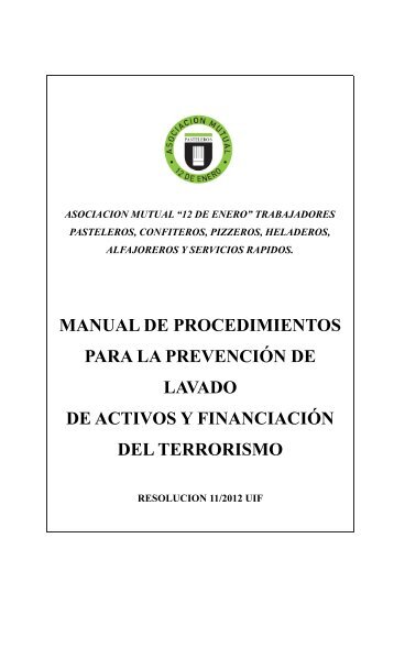 MANUAL DE PROCEDIMIENTOS PARA LA ... - Pasteleros