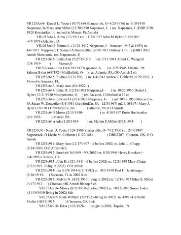 YR1253c64- Daniel L. Yoder - Yoder Family Information