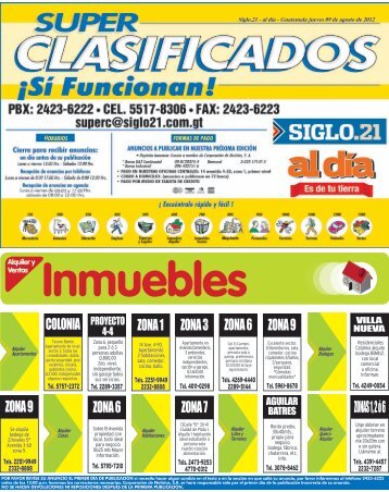 Clasificados - Siglo 21