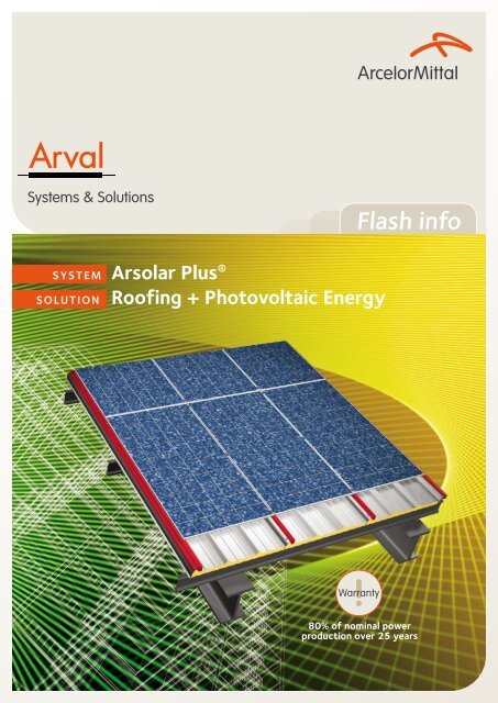 Arsolar Plus - ArcelorMittal Construction International