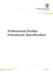 Professional Studies Framework Specification PDF - Harper Adams ...