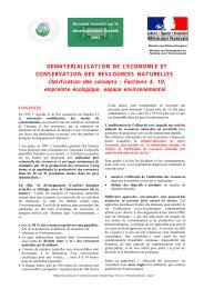 Dématérialisation de l'économie et conservation des ressources ...