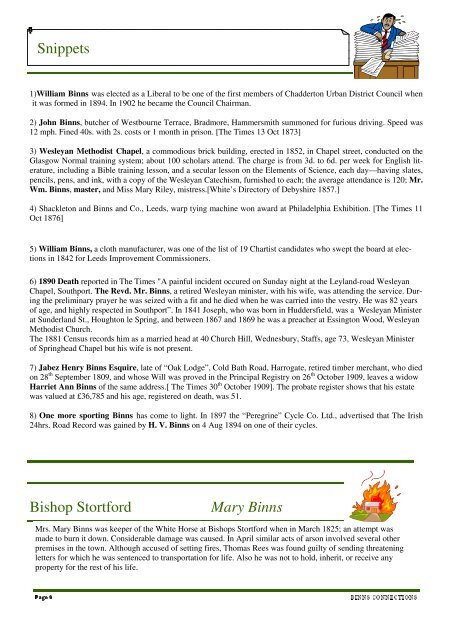 News Letter 12 Final - The Binns Family