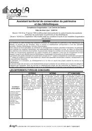 Assistant territorial de conservation du patrimoine et des ... - CDG69