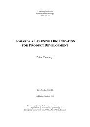 Download complete Licentiate Thesis - Telia