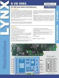 Distribution - LYNX Technik AG