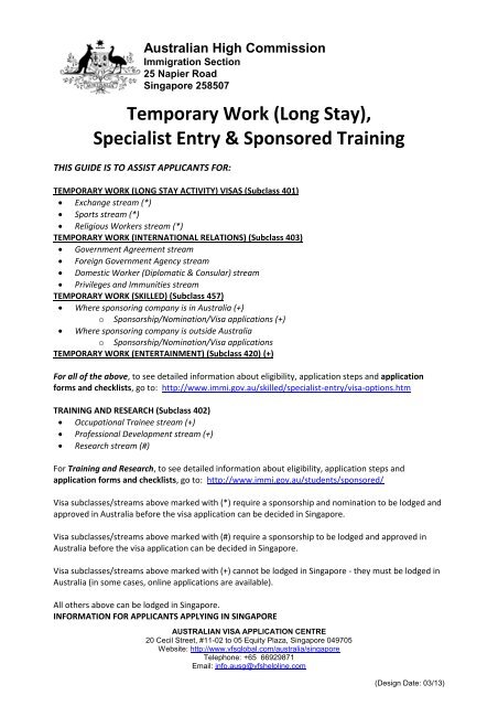 Temporary Work (Long Stay) - VFS Global