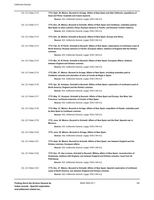 Spanish exploration and settlement related materials - Calisphere