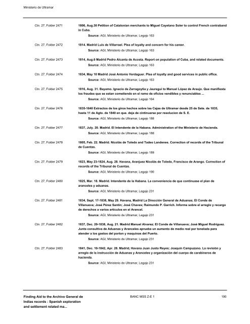 Spanish exploration and settlement related materials - Calisphere