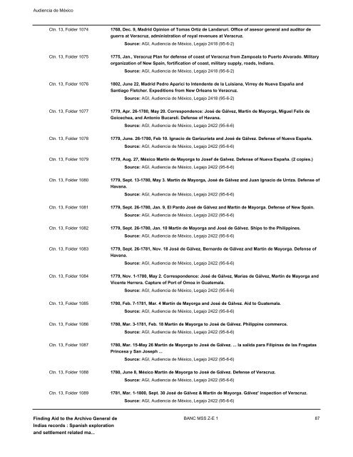 Spanish exploration and settlement related materials - Calisphere