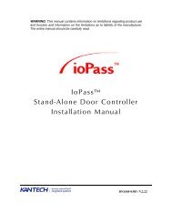 IoPass Stand-Alone Controller, Installation Manual - Norbain