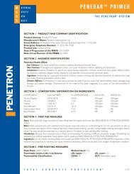 MSDS - Penetron