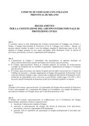 elenco interessati al gruppo di protezione civile - Comune di ...