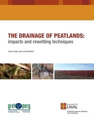 the drainage of peatlands - Peatland Ecology Research Group