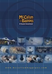 download the brochure as a PDF file - McCallum Bagpipes