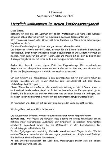  Elternbrief Mai 2008 - Andreas Kindergarten Kalchreuth 