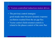8. Vector-controlled induction motor drives