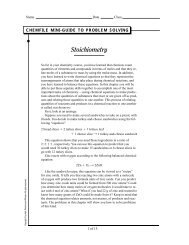 Problem-Solving Skills: Stoichiometry