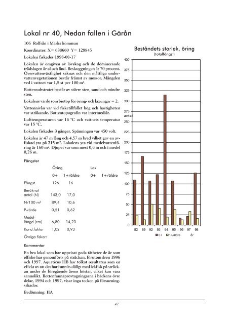 E:\Projekt 98\Elfiske, VÃ¤stra GÃ¶taland\rapport\Elfiske i ... - Melica