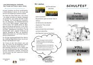 schulfest âvoll in formâ - Grund- und Mittelschule Rednitzhembach