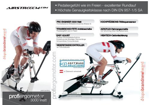 Funktionen (Deutsch) - Profiergometer