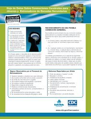 Guía sobre Conmoción Cerebral para Entrenadores 2012