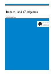 Banach- und C -Algebren - Fachbereich Mathematik - Technische ...