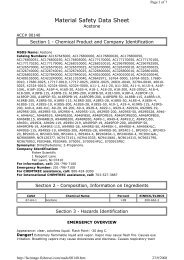 Material Safety Data Sheet