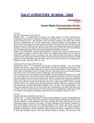 DALIT ATROCITIES IN INDIA - 2004 - Indian Social Institute