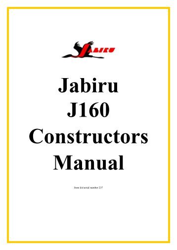 Jabiru J160 Construction Manual