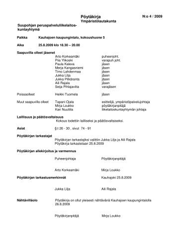 PÃ¶ytÃ¤kirja - Neviso Oy