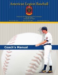 Coach's Manual - The American Legion