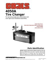 Tire Changer - Automotive Equipment Sales and Service