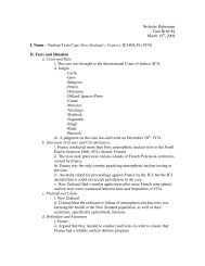 Nuclear Tests Case (New Zealand v. France), ICJ #GL59 ... - Courses