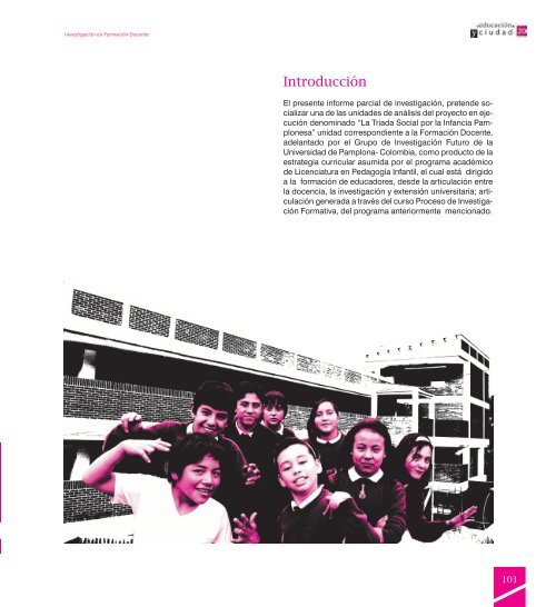 Revista EducaciÃ³n y Ciudad - EdiciÃ³n nÃºmero 20 - IDEP