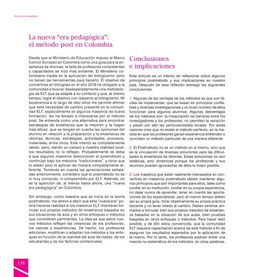 Revista EducaciÃ³n y Ciudad - EdiciÃ³n nÃºmero 20 - IDEP