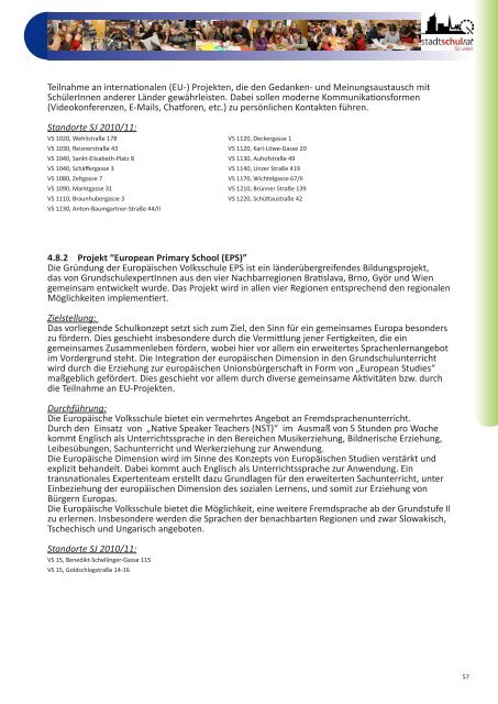Schulversuchsbroschüre 2010/11 - Referat für Schulversuche und ...