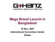 Mega Brand Launch in Bangladesh (Pictures) - G-Hanz