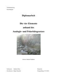 Diplomarbeit Die vier Elemente anhand des ... - Daniela  Waldherr