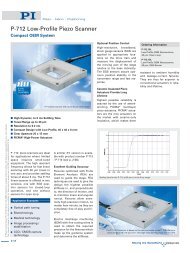 Datasheet 1 - PZT & Piezo Actuators: Sub Nanometer Resolution ...