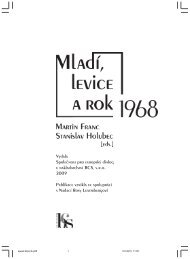 Martin Franc-Stanislav Holubec (eds.): MladÃ­, levice a rok 1968 - SOK