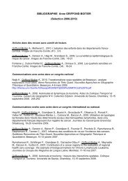 BIBLIOGRAPHIE Anne GRIFFOND-BOITIER (Sélection ... - ThéMA