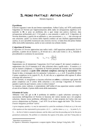 Il primo frattale di Cayley - Matematica