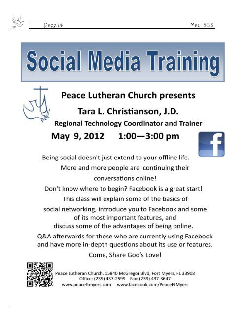 Dove Tales May 2012.pub - Peace Lutheran Church, Fort Myers ...