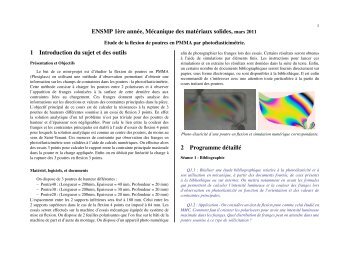 ENSMP 1Ã¨re annÃ©e, MÃ©canique des matÃ©riaux solides ... - mms2