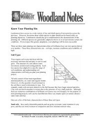 Know Your Planting Site - Ontario woodlot.com