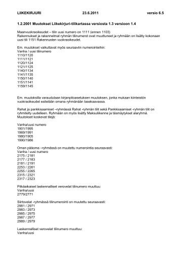 Liikekirjuri tilikartan muutoshistoria (pdf)