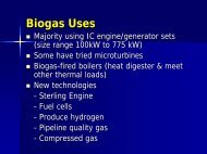 Biogas Uses - Manure Management